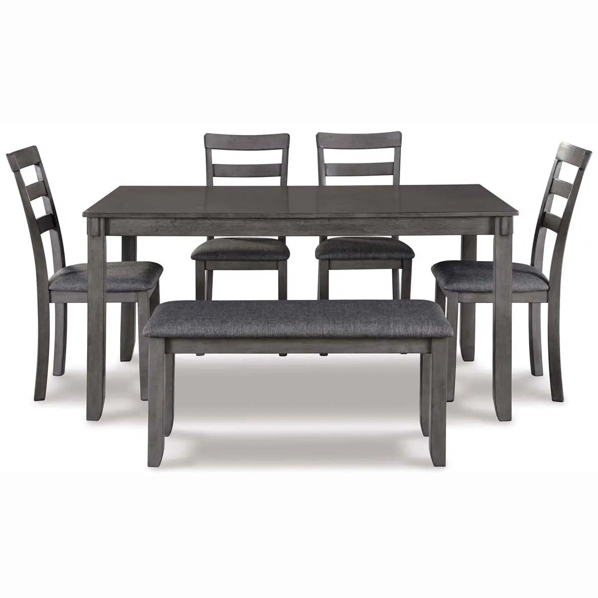 Ashley Bridson 6Pc Dining Set in Grey - Complete Home Furnish