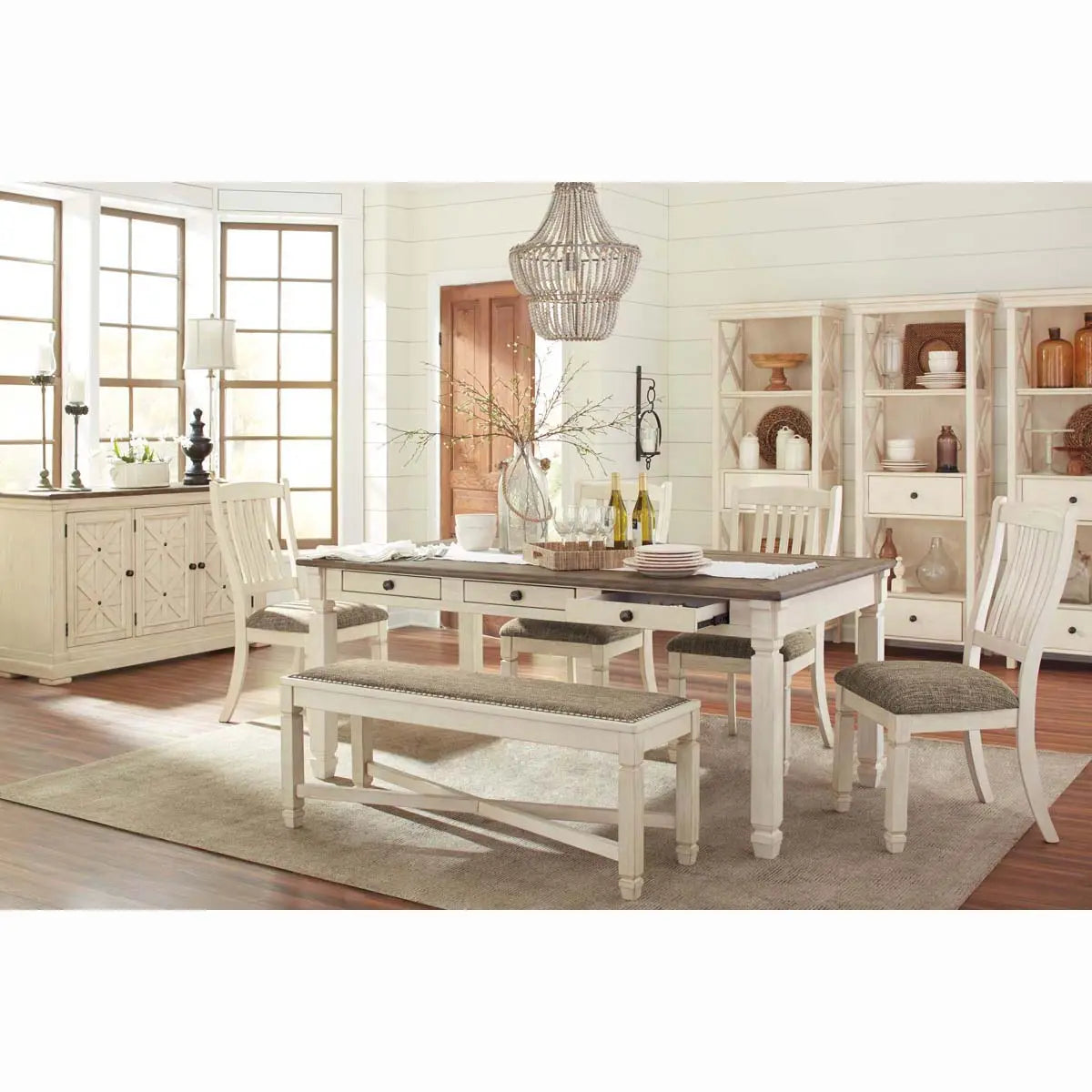 Ashley Bolanburg 6 Pc Dining Room Set Signature Design by Ashley