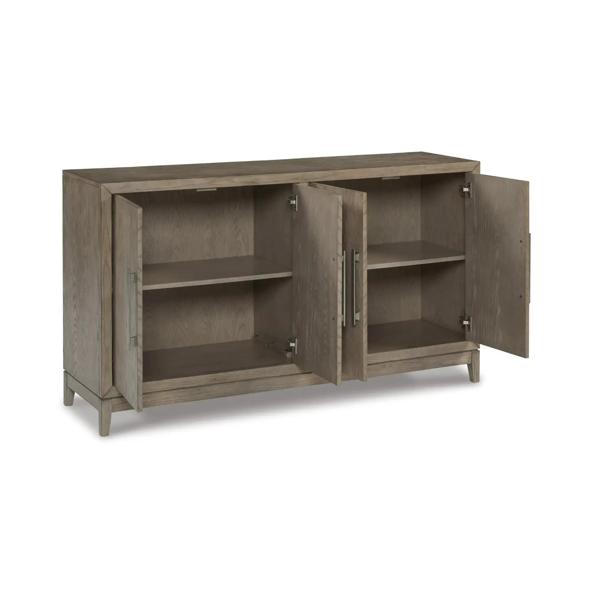 Ashley Chestner Server in Grey Brown Signature Design by Ashley