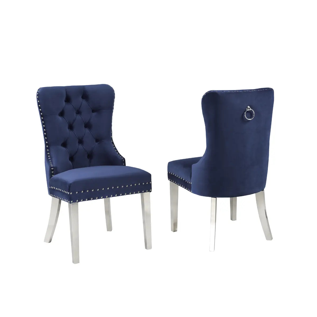 F459 Dining Chair Set in Blue Brassex