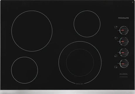 Frigidaire 30 inch 4-Element Electric Cooktop in Black FFEC3025US - Complete Home Furnish