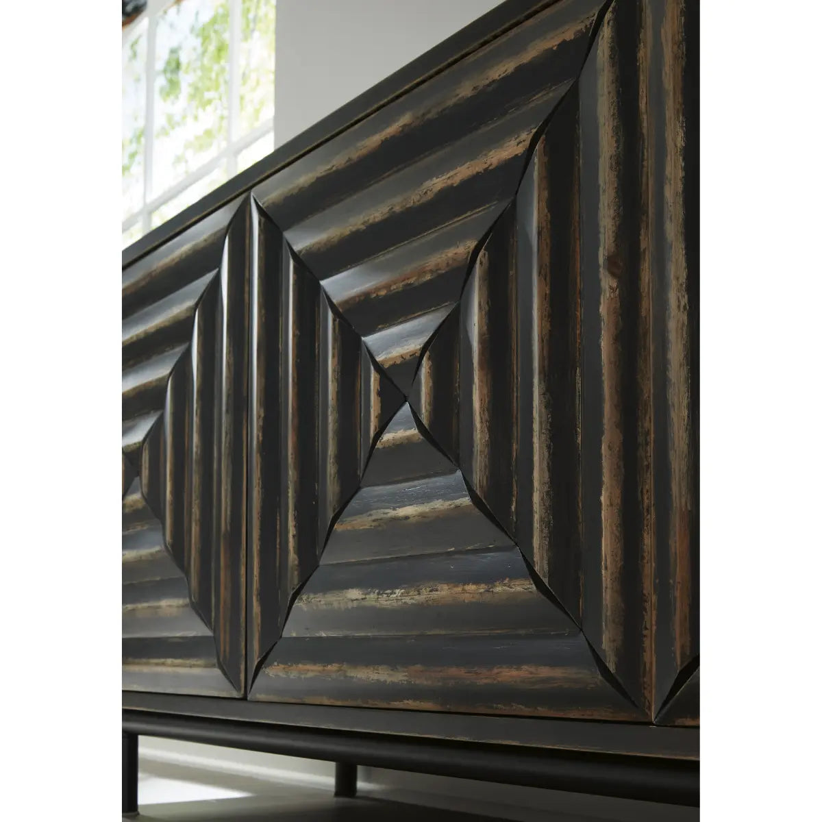 Ashley Fair Ridge Accent Cabinet in Black Signature Design by Ashley
