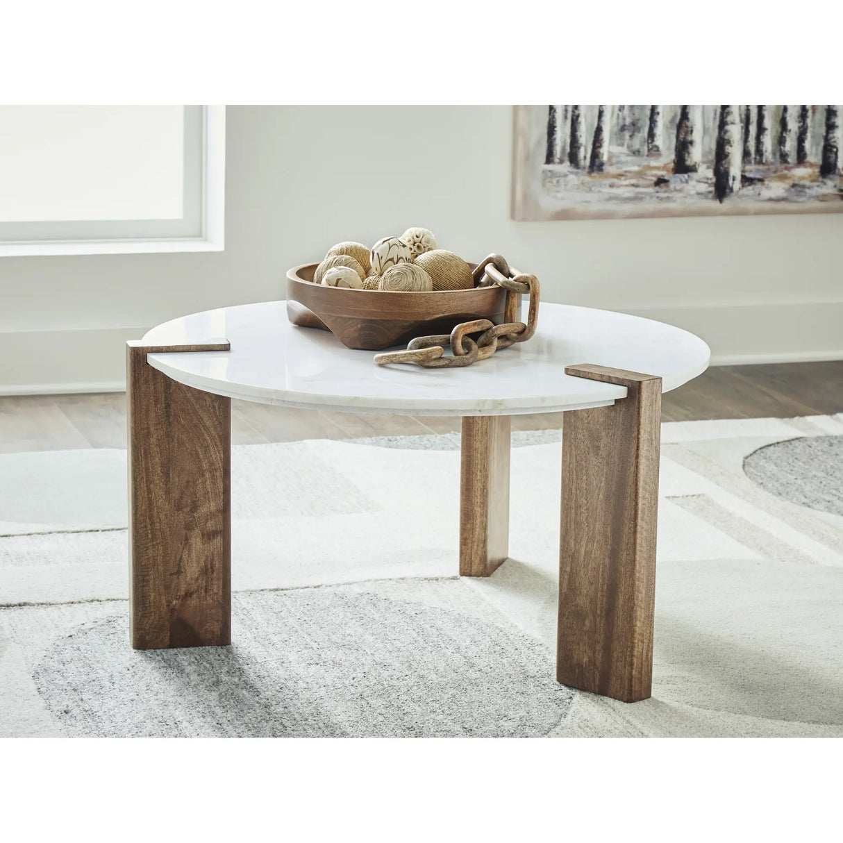 Ashley Isanti Round Coffee Table Signature Design by Ashley