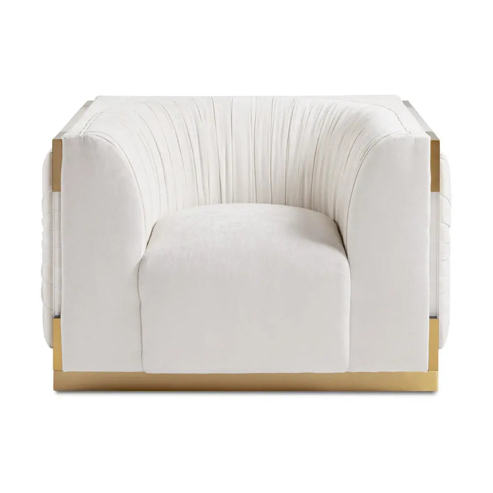 PALOMA Gold Accent Chair - Complete Home