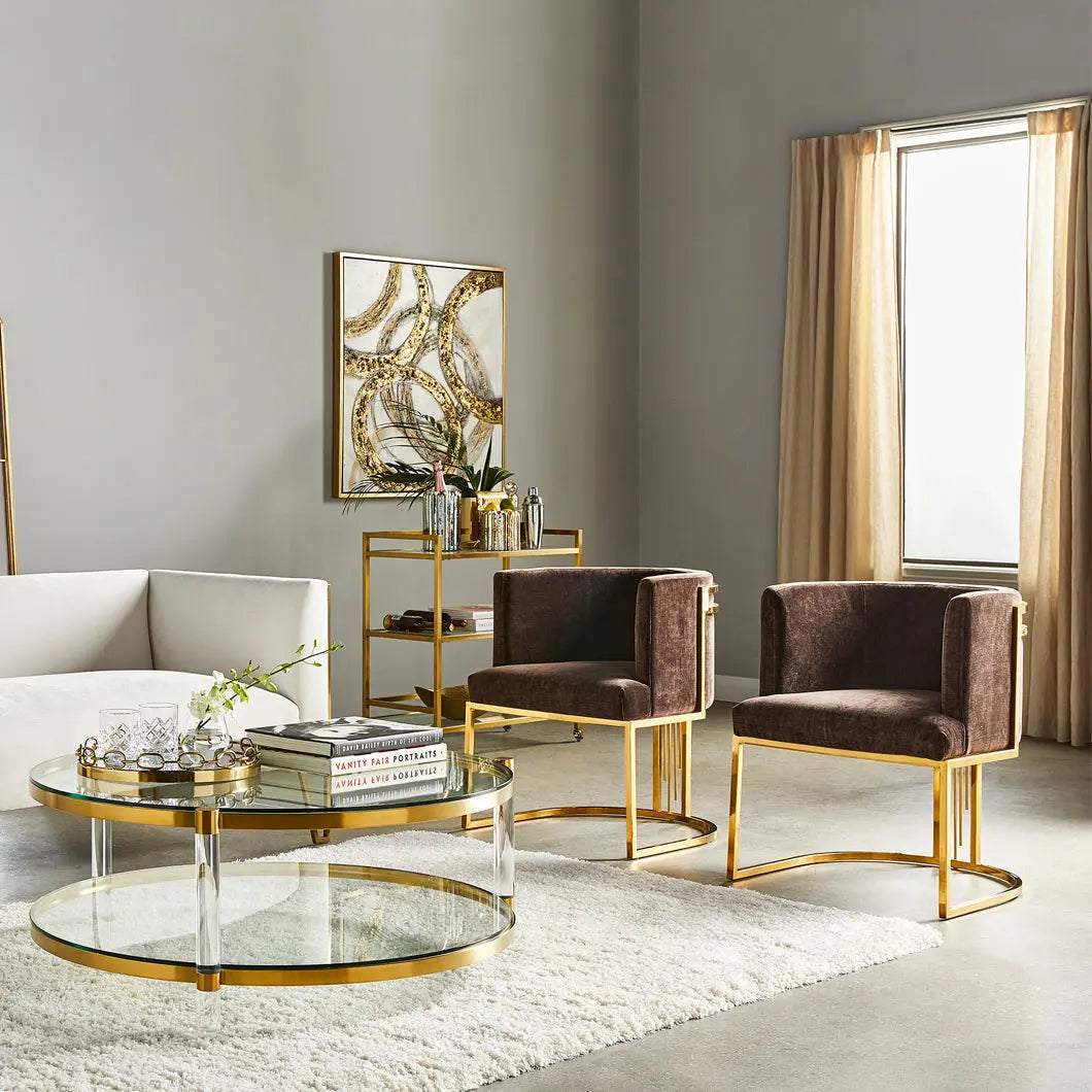 THEO Accent Chair - Gold - Complete Home