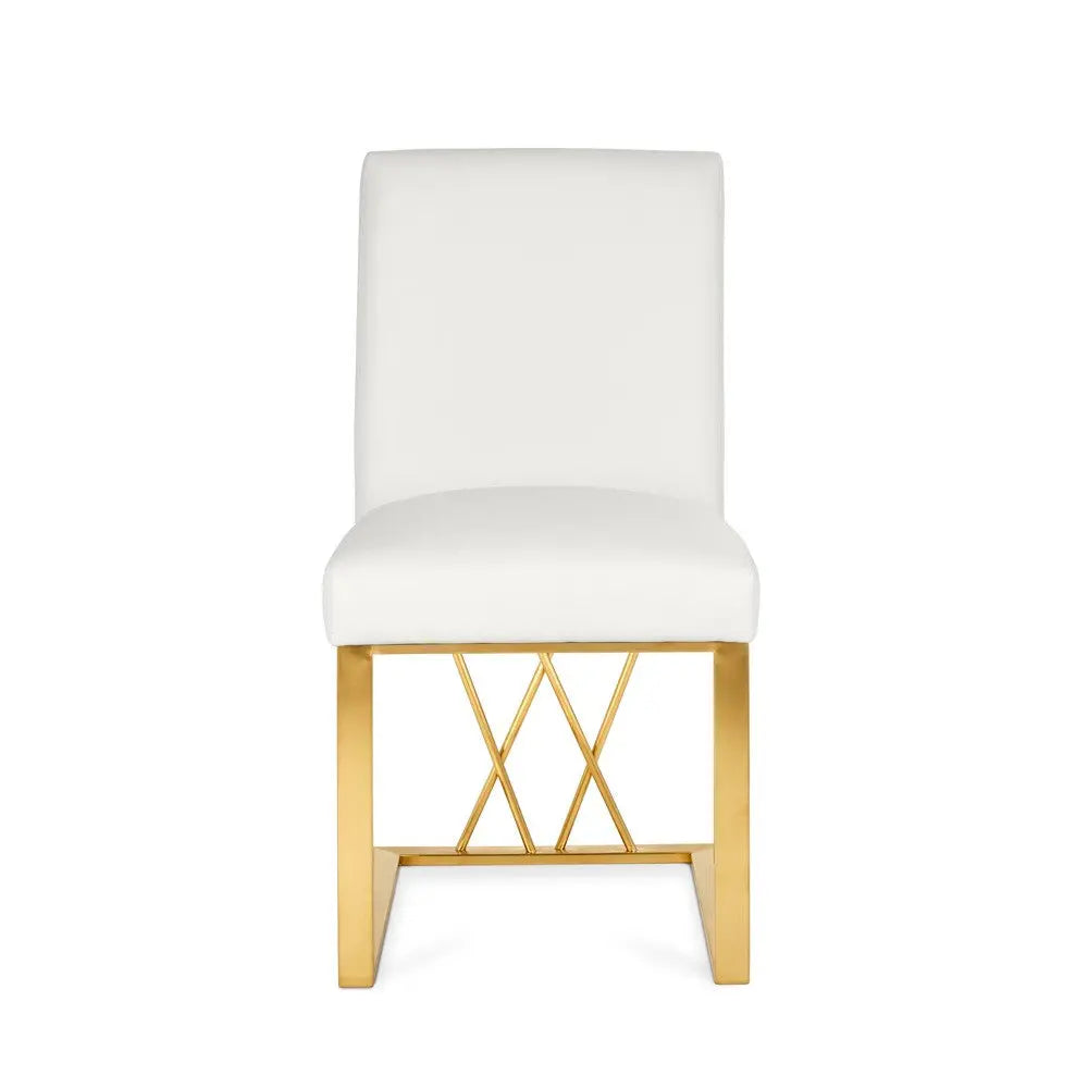 Fortina Dining Chair - Brushed Gold - Xcella Furniture