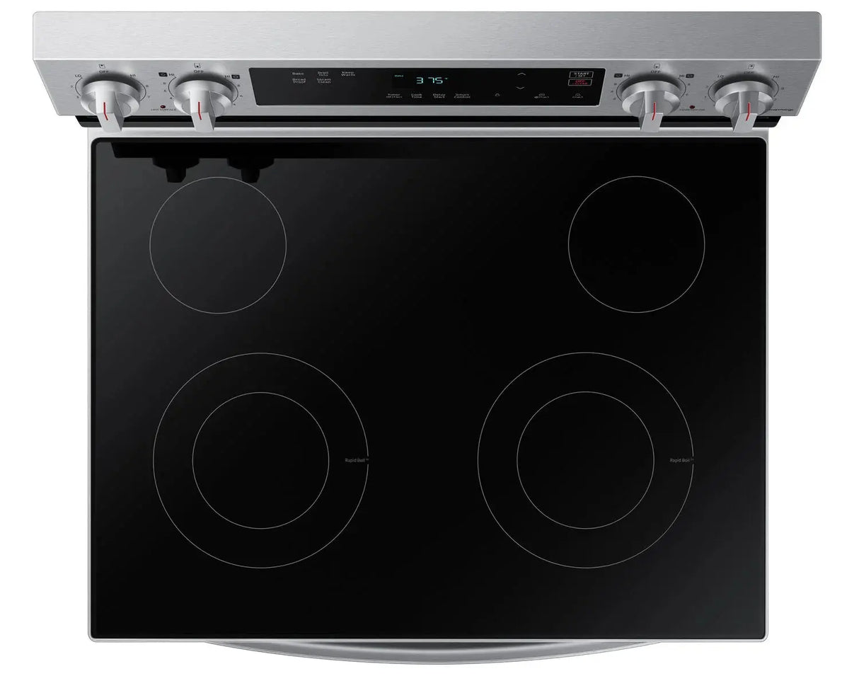 Samsung 30 inch 6.3 cu. ft. Freestanding Electric Range in Stainless Steel NE63A6111SS Samsung