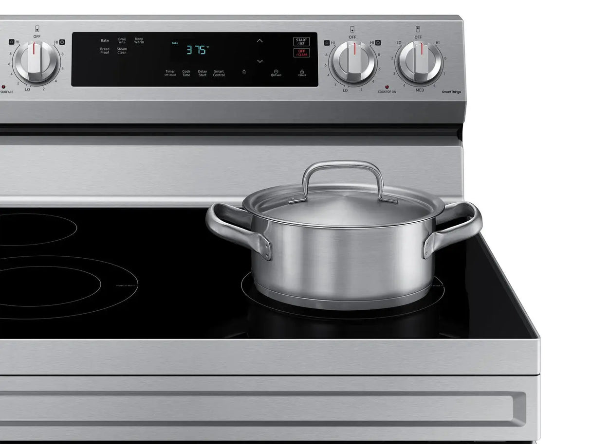 Samsung 30 inch 6.3 cu. ft. Freestanding Electric Range in Stainless Steel NE63A6111SS Samsung