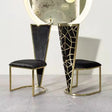 Sterling Dining Chair Black and Gold Galaxy