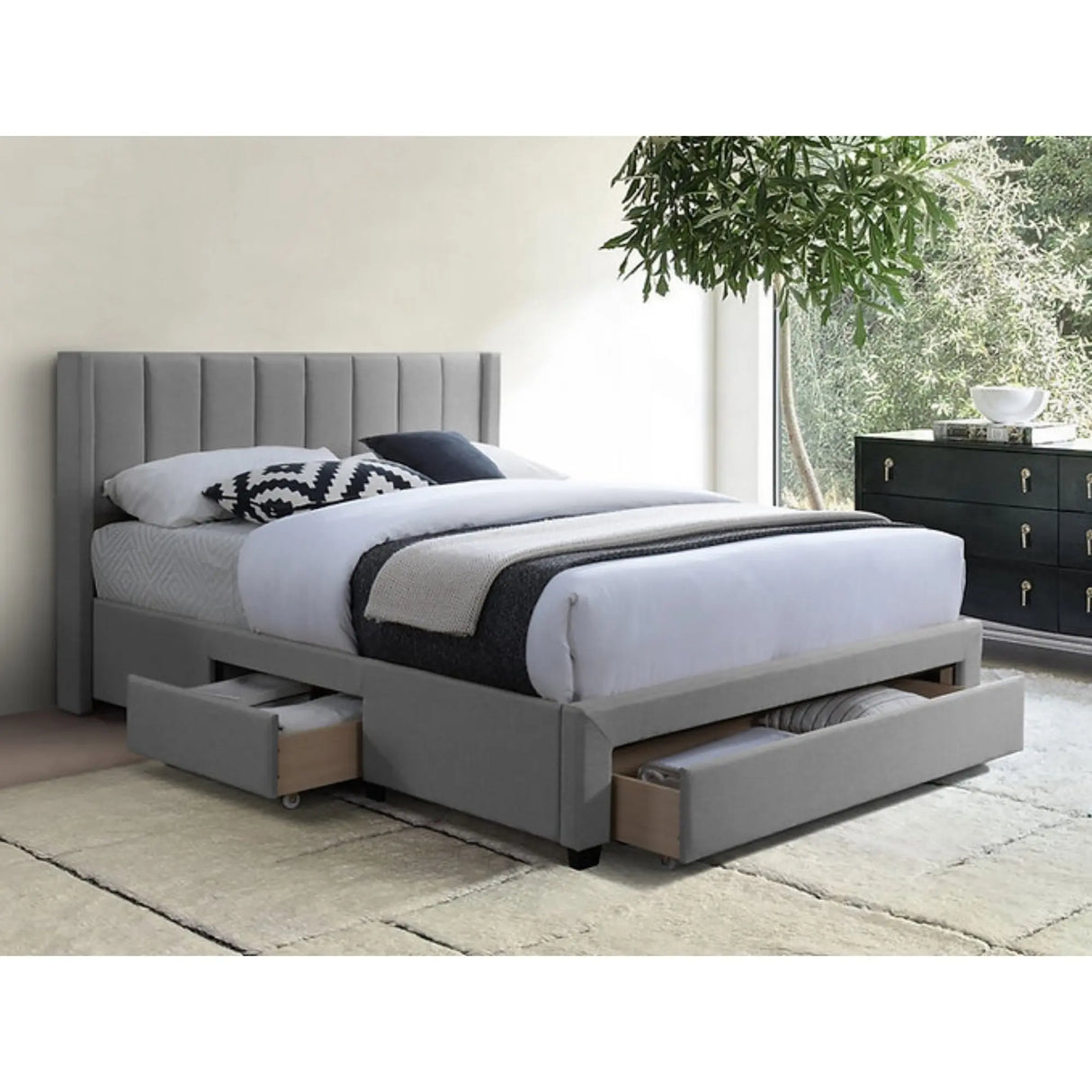 5330 Bed in Grey I.F.Furniture