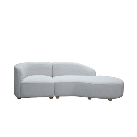 Sofia Sofa Chaise in Beige Brassex
