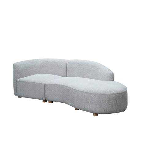 Sofia Sofa Chaise in Beige Brassex