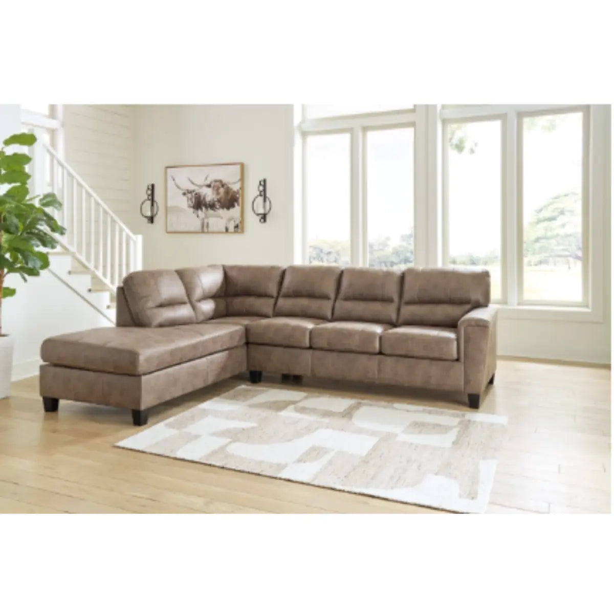 Ashley Navi 2Pc Sectional with Chaise Signature Design by Ashley