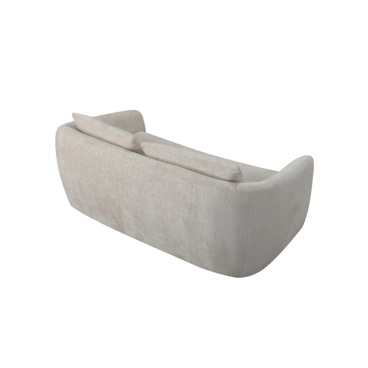 Terra Curved Sofa in Beige Brassex