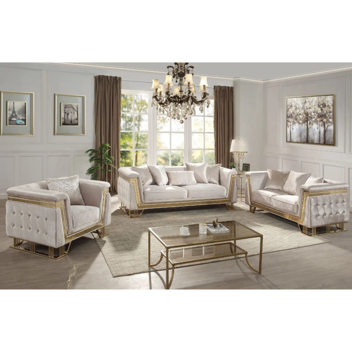 Premium Sofa Set in Grey Complete Home Furnish
