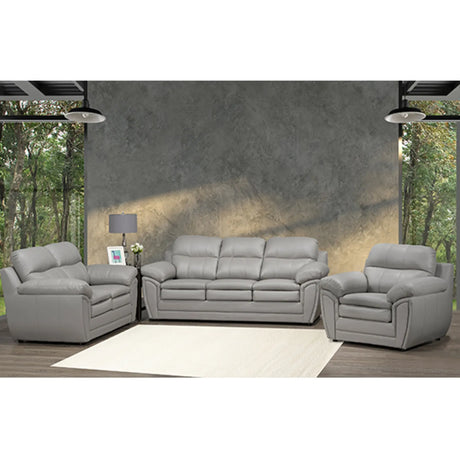 Andrew 5000 Sofa Set in Albia Steel Grey Sofa by Fancy
