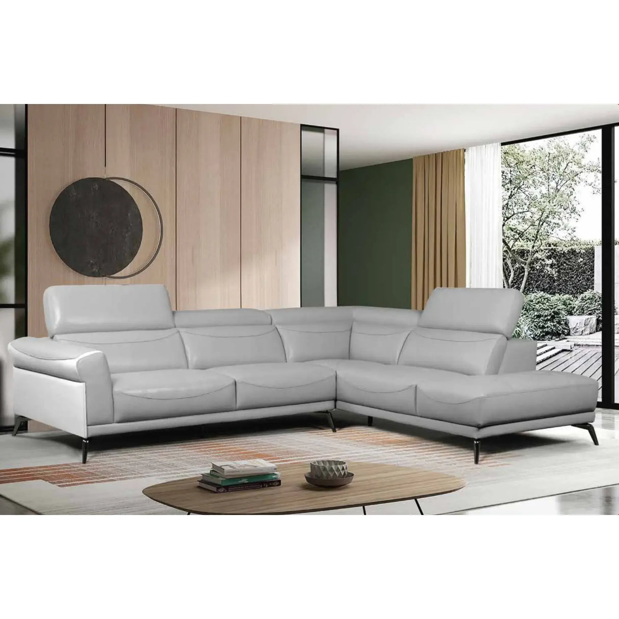L1945 Sage Sectional Sofa in Grey Complete Home Furnish