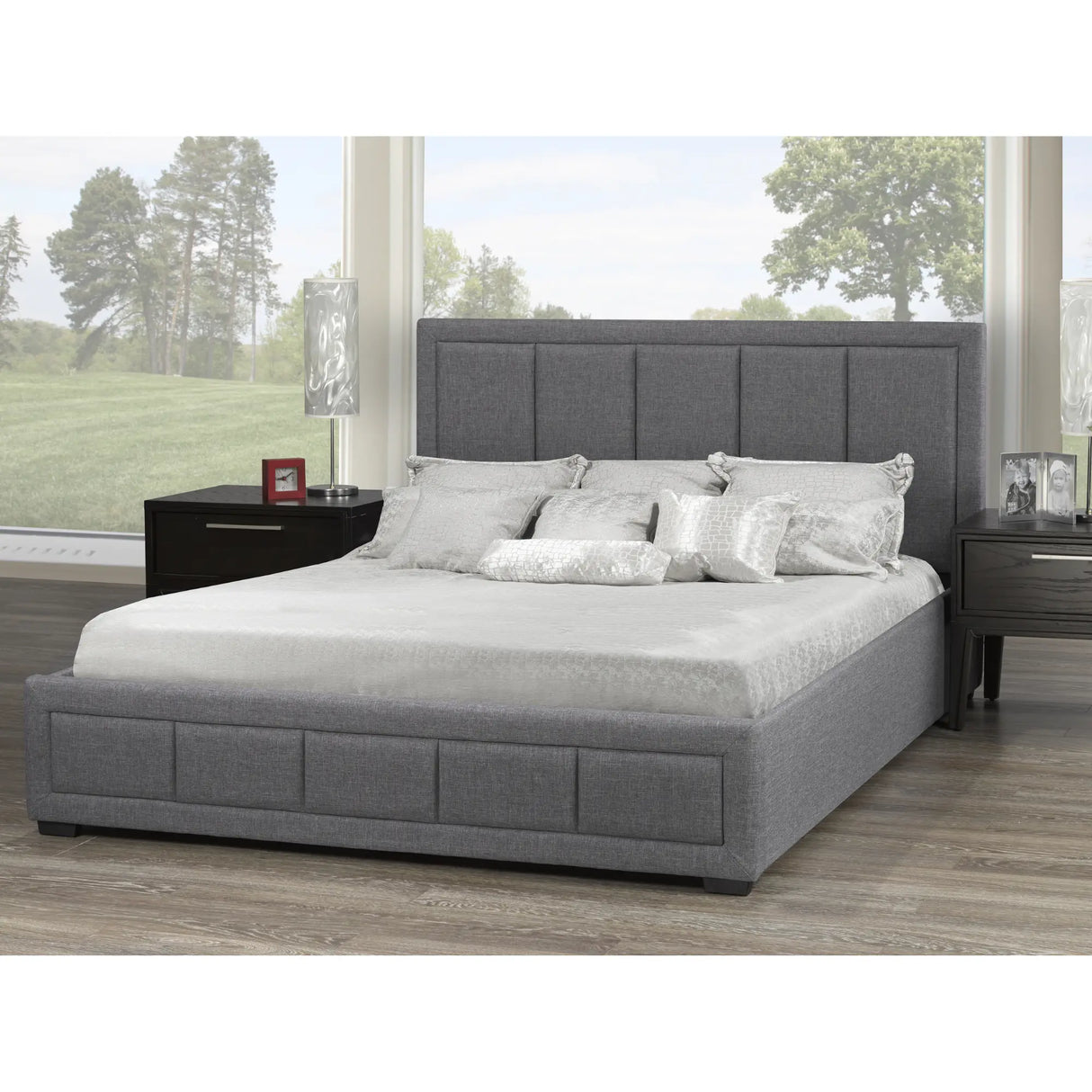 Westley Platform Storage Bed Brassex