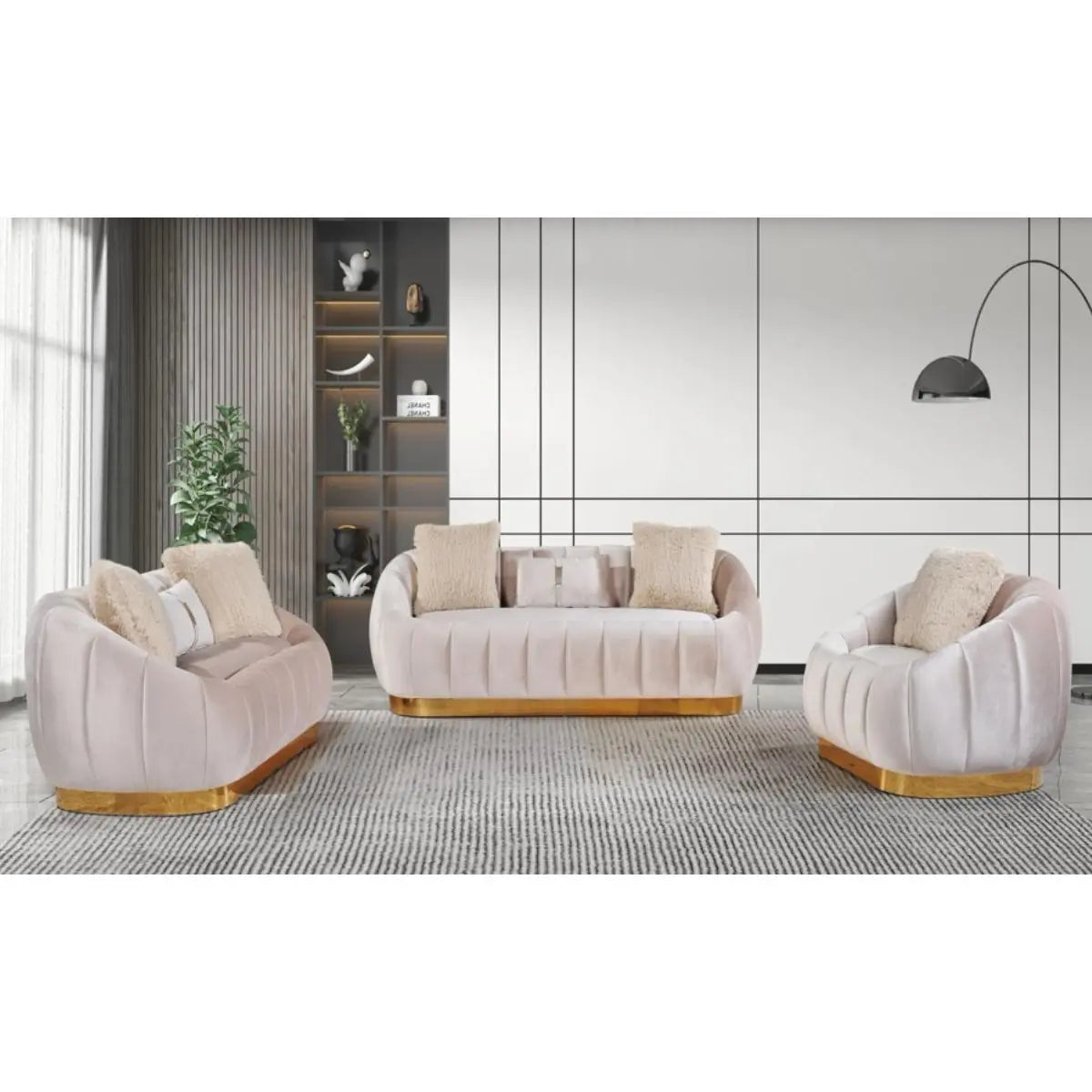 Amini Sofa Set Complete Home Furnish