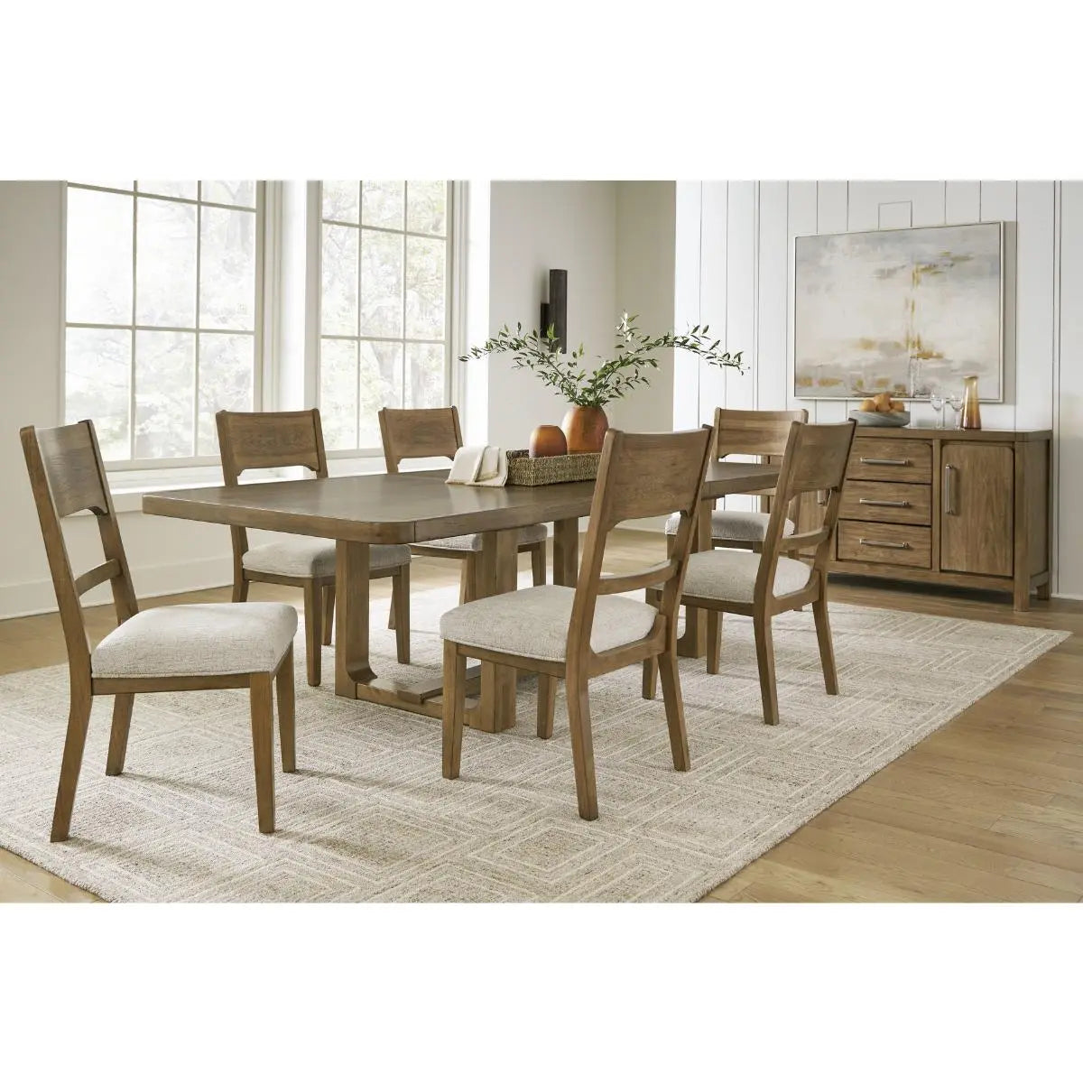 Ashley Cabalynn Dining Set in Brown Signature Design by Ashley