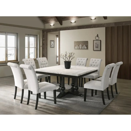 Calera Real Marble Dining Set Fairfield