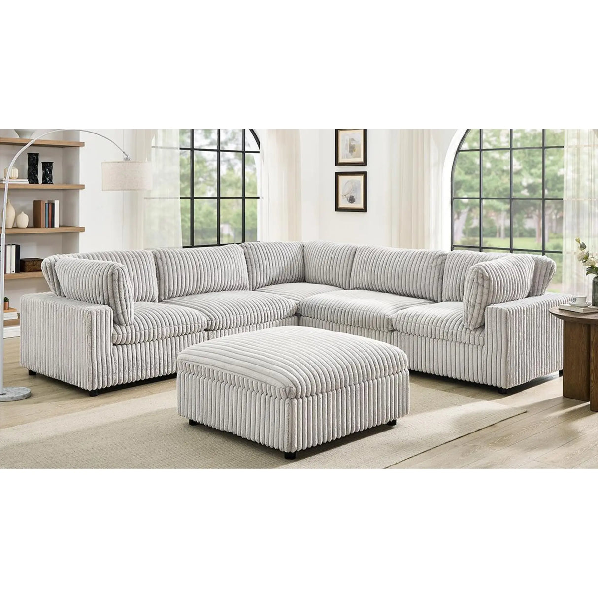 Colton Sectional in Grey Kwality