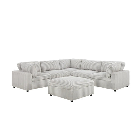 Colton Sectional in Grey Kwality