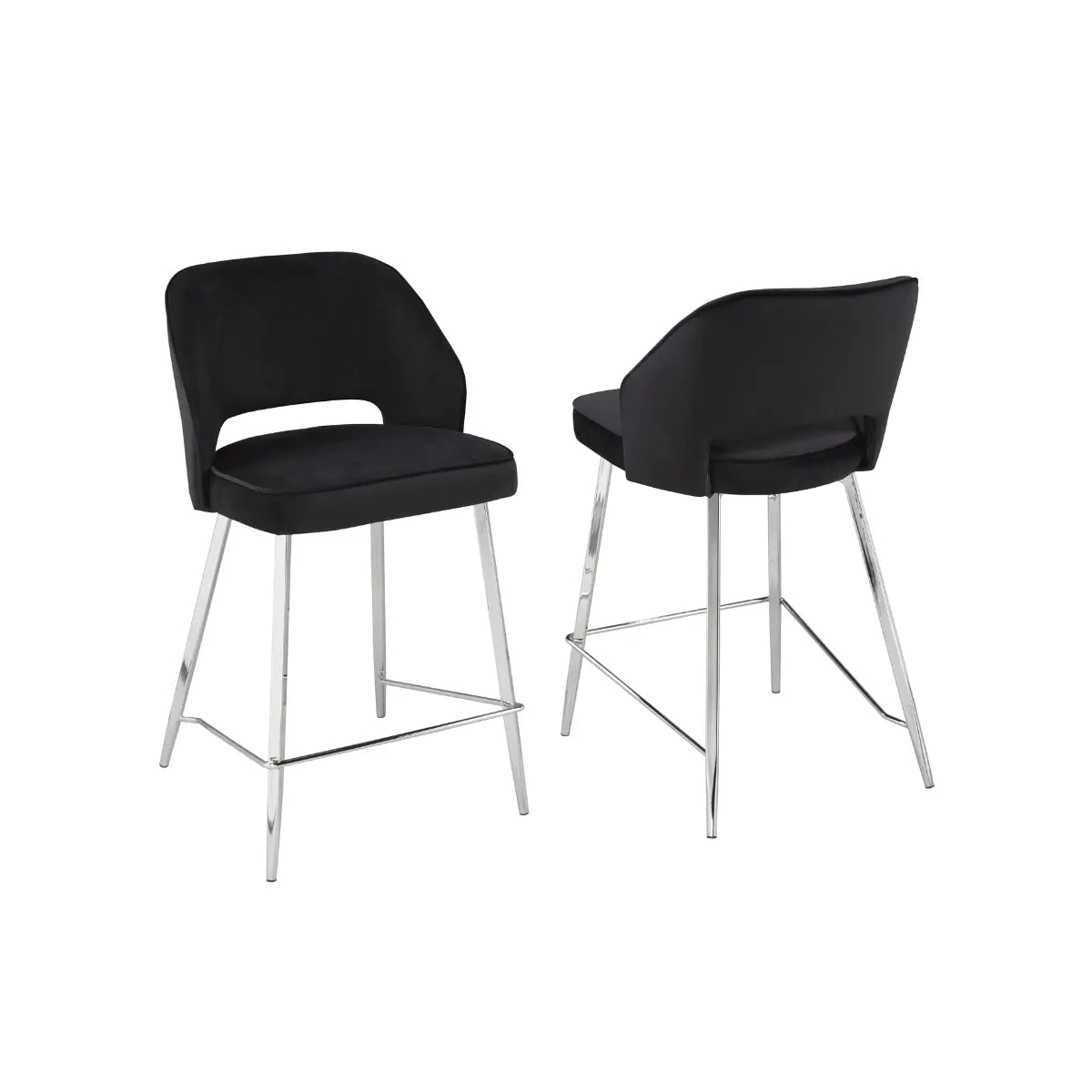Ella Barstool Set in Black Brassex