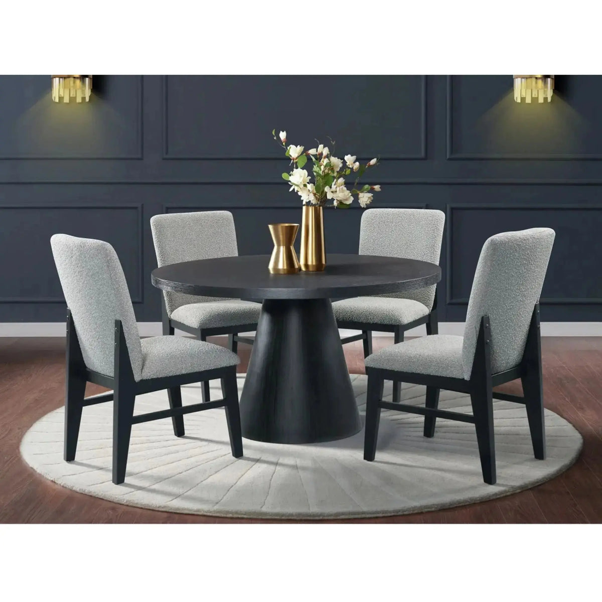 Emberly Round Dining Set Complete Home Furnish