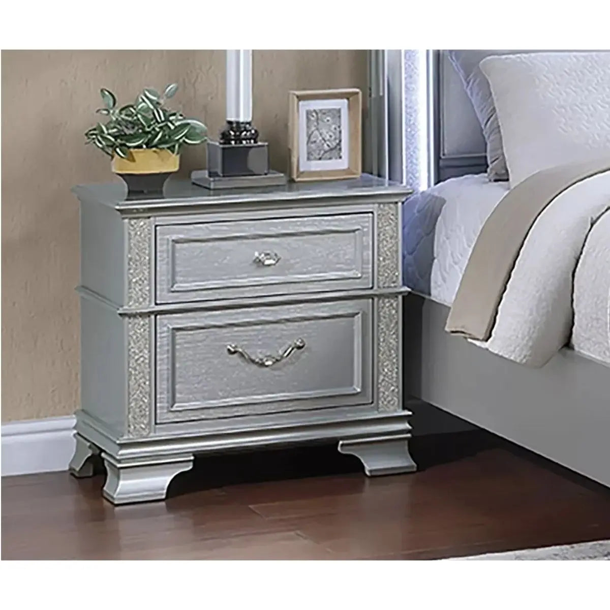 Glamour LED Bedroom Set Complete Home Furnish