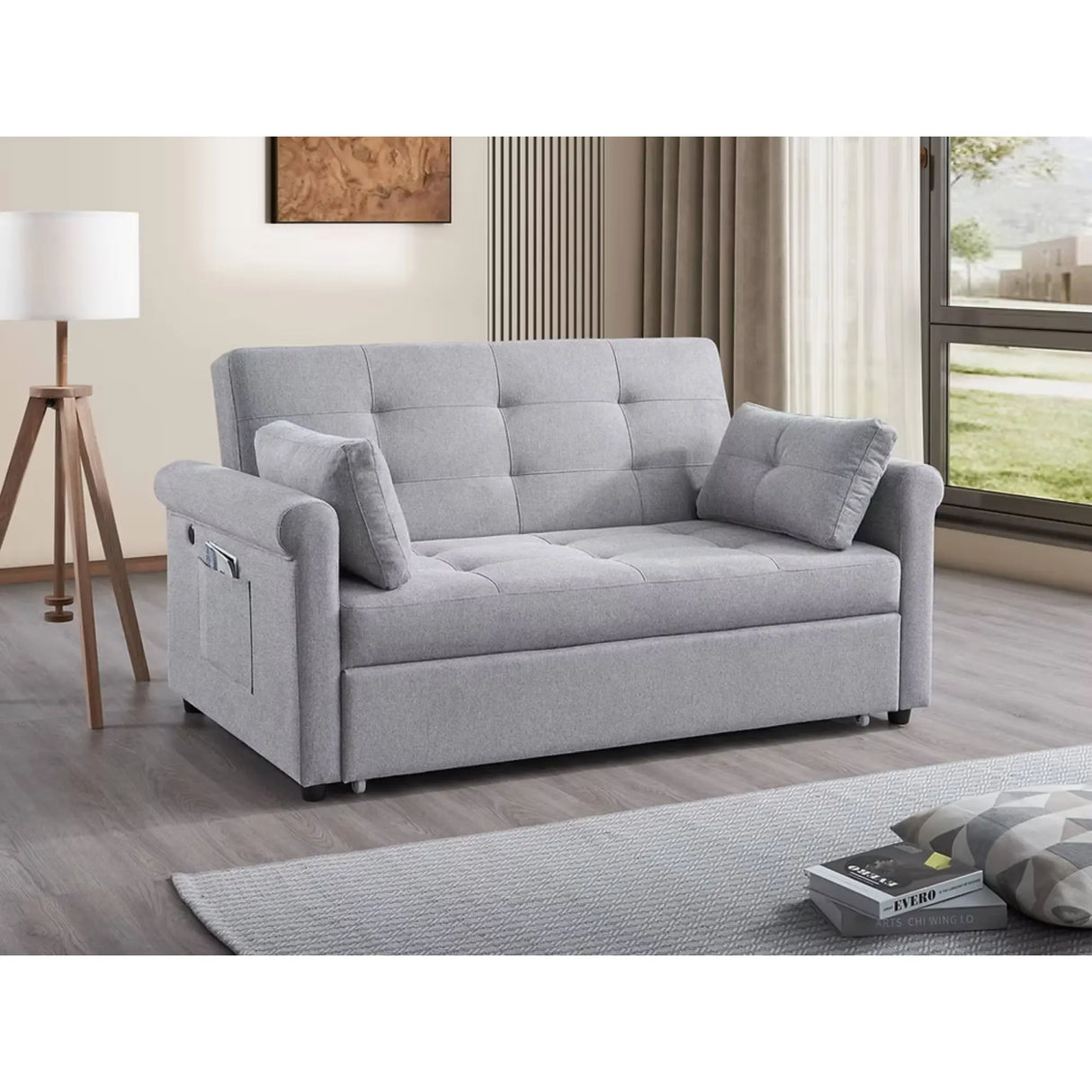 9045 Sofa Bed in Grey I.F.Furniture