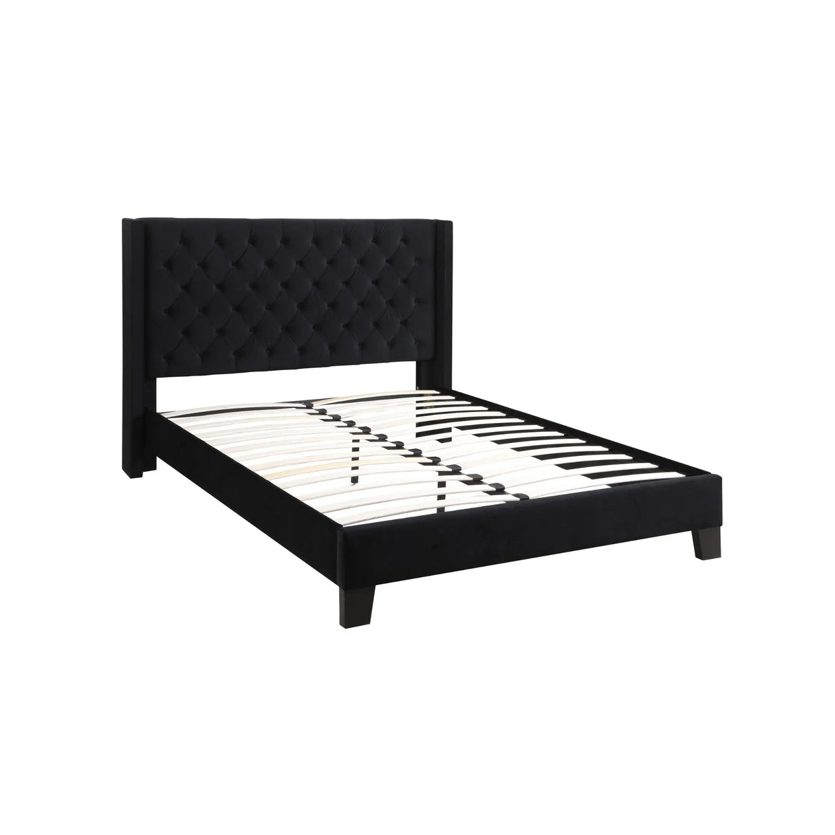 Jia Tufted Platform Bed Brassex