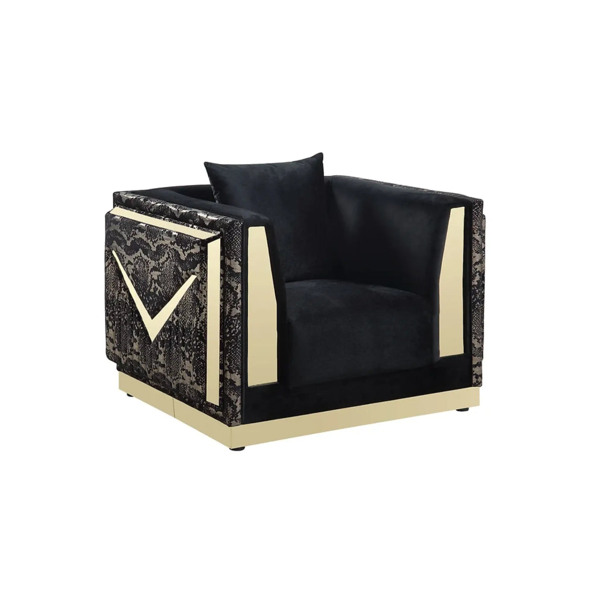 Monaco Sofa Set in Black Complete Home Furnish