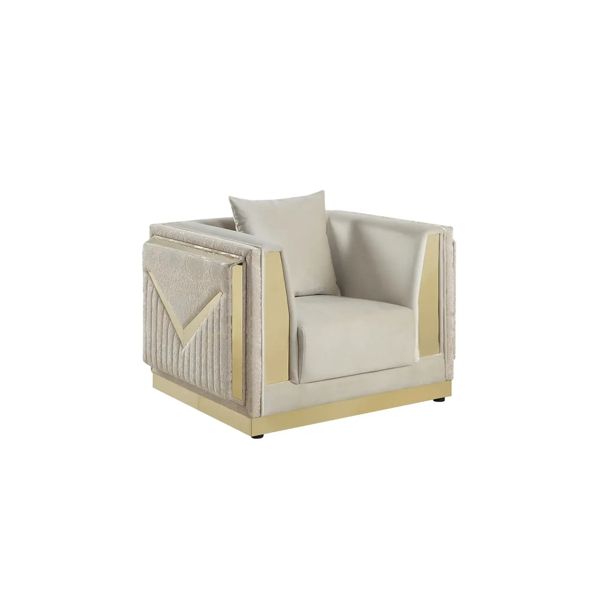 Monaco Sofa Set in Cream Complete Home Furnish