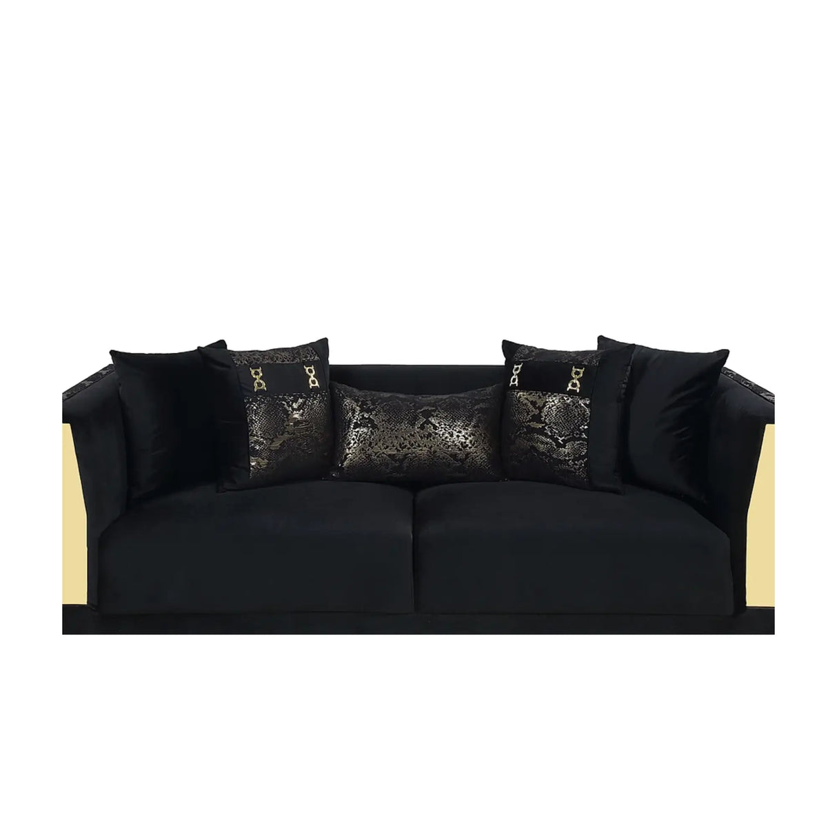 Monaco Sofa Set in Black Complete Home Furnish