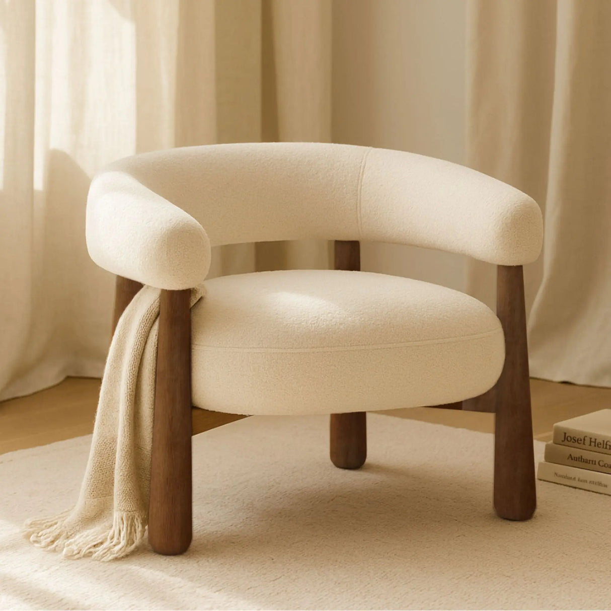 Nova Accent Chair in Cream Xcella