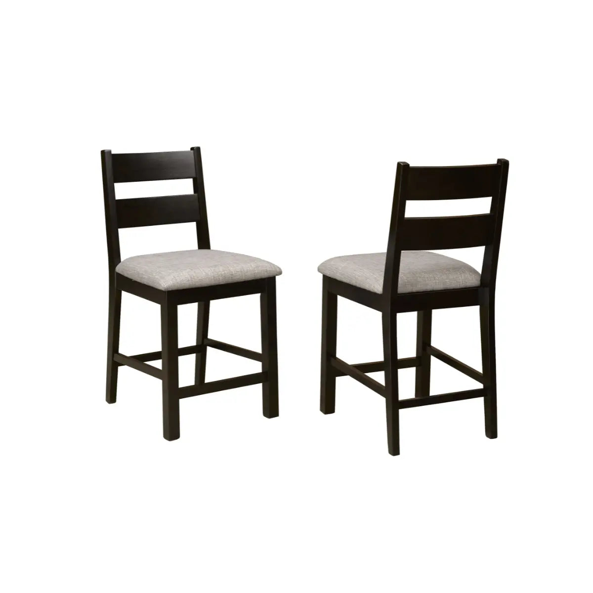 Plato Barstool Set in Dark Oak Brassex