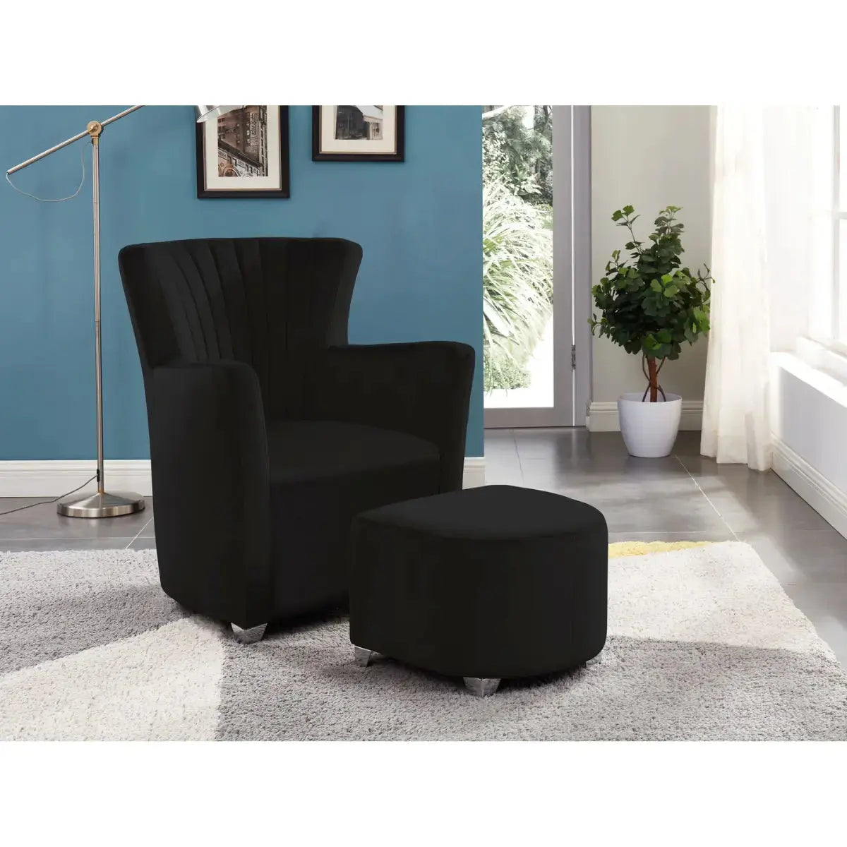 0711 Accent Chair and Ottoman Set Top Furniture Store in Brampton