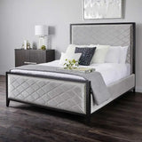 Princess Grey Velvet Bed