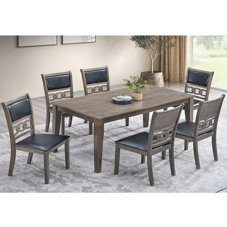 7 Pc Modern Dining Set 1080 IF