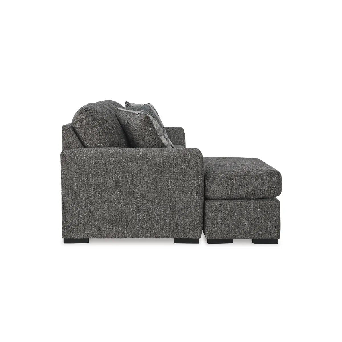 Ashley Gardiner Sofa Chaise with Ottoman in Pewter Signature Design by Ashley