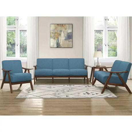 Damala Collection 3 pc Fabric Sofa Set 1138 - Complete Home Furnish