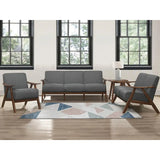 Damala Collection 3 pc Fabric Sofa Set 1138 - Complete Home Furnish