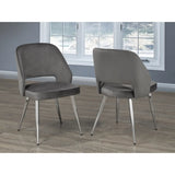 1205 Dining Chair Set in Grey Brassex