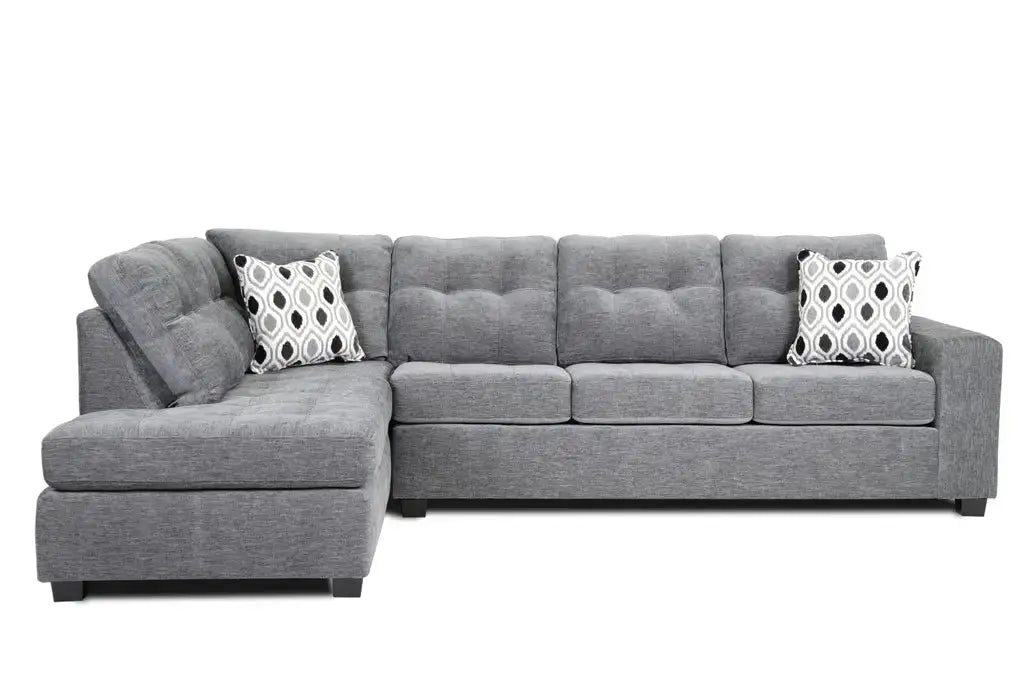 A&C Furniture 2pc LHF Fabric Sectional 1212 A & C Furniture