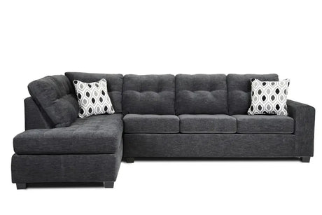 A&C Furniture 2pc LHF Fabric Sectional 1212 A & C Furniture