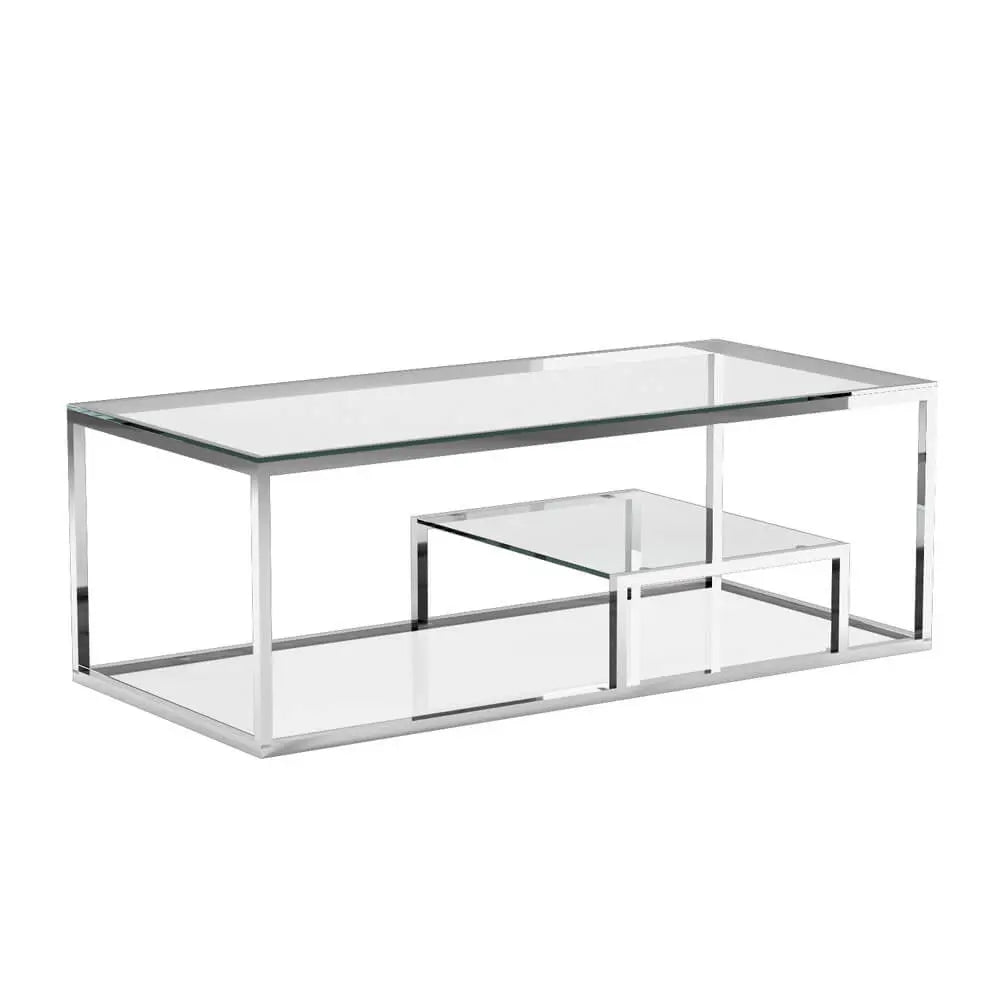 Barolo Steel Coffee Table - Complete Home Furnish