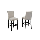 162-29 Barstool Set in Beige Brassex