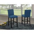 162-29 Barstool Set in Blue Brassex