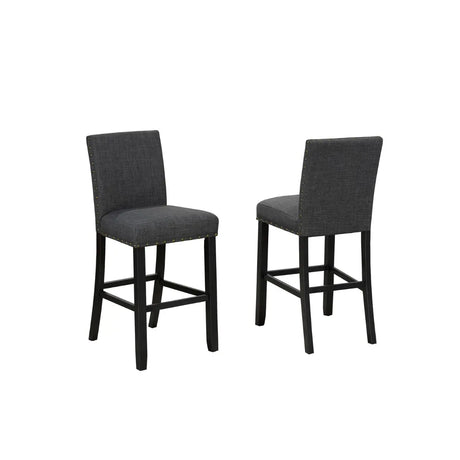 162-29 Barstool Set in Grey Brassex